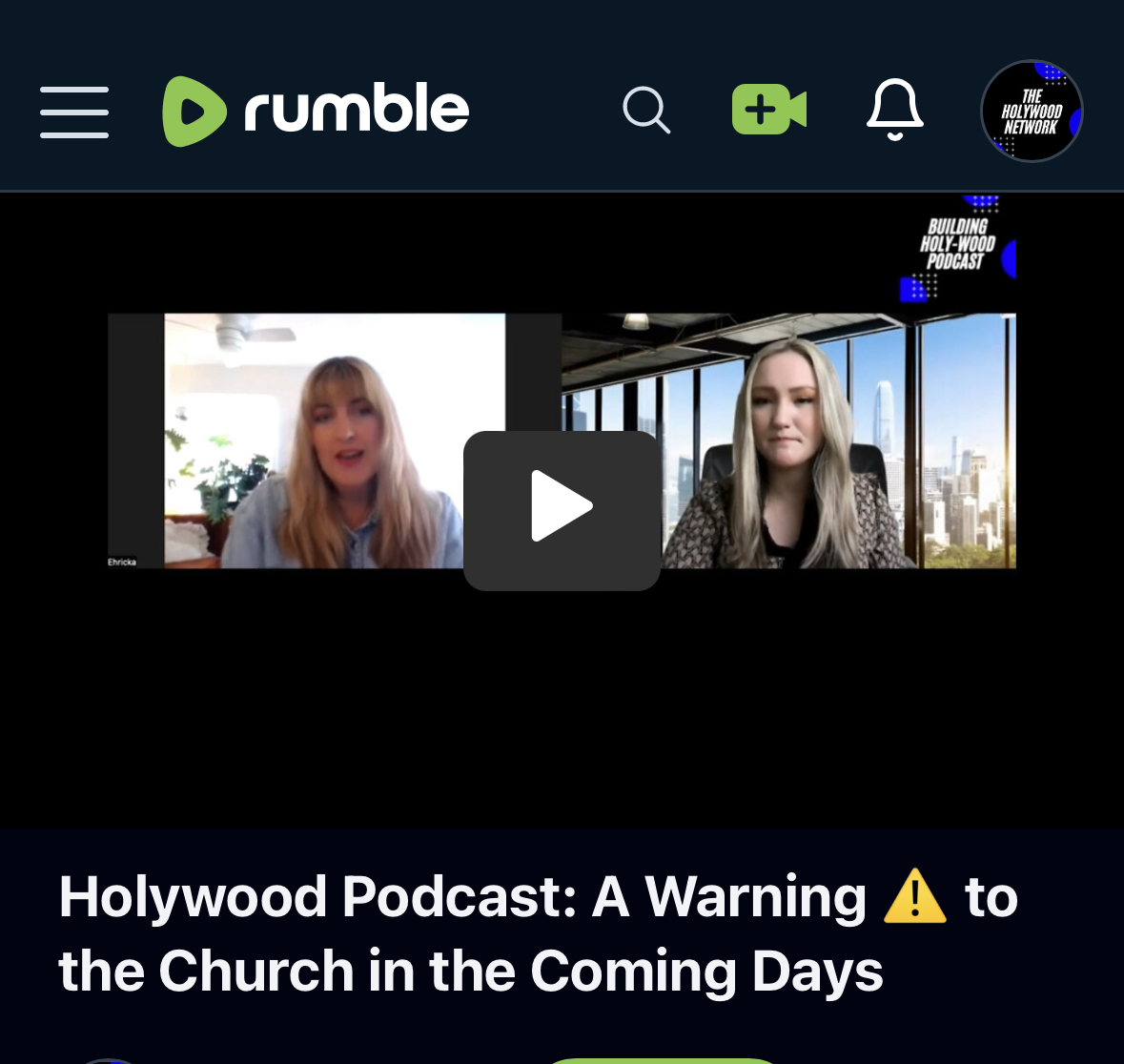 HOLY-WOOD PODCAST: “A WARNING ⚠️ TO THE CHURCH IN THE COMING DAYS AHEAD…”