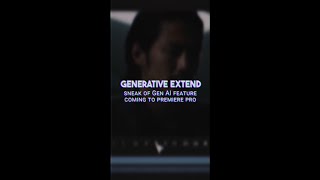 First Look with @FilmRiot: Generative Extend in Premiere Pro #shorts