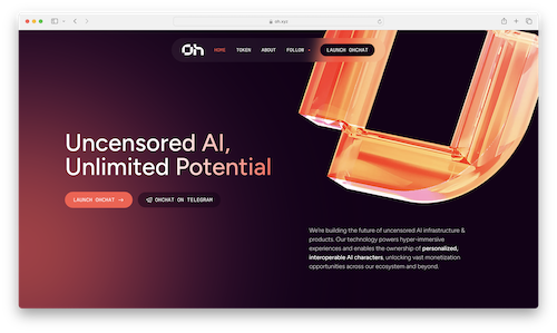 Tech company Oh.xyz aims to build decentralized and uncensored AI infrastructure for digital creators