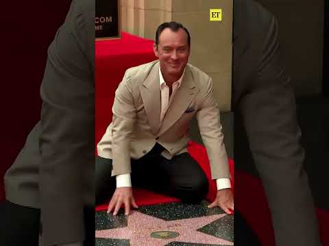 Jude Law Receives Star on Hollywood Walk of Fame #judelaw #hollywoodwalkoffame #shorts