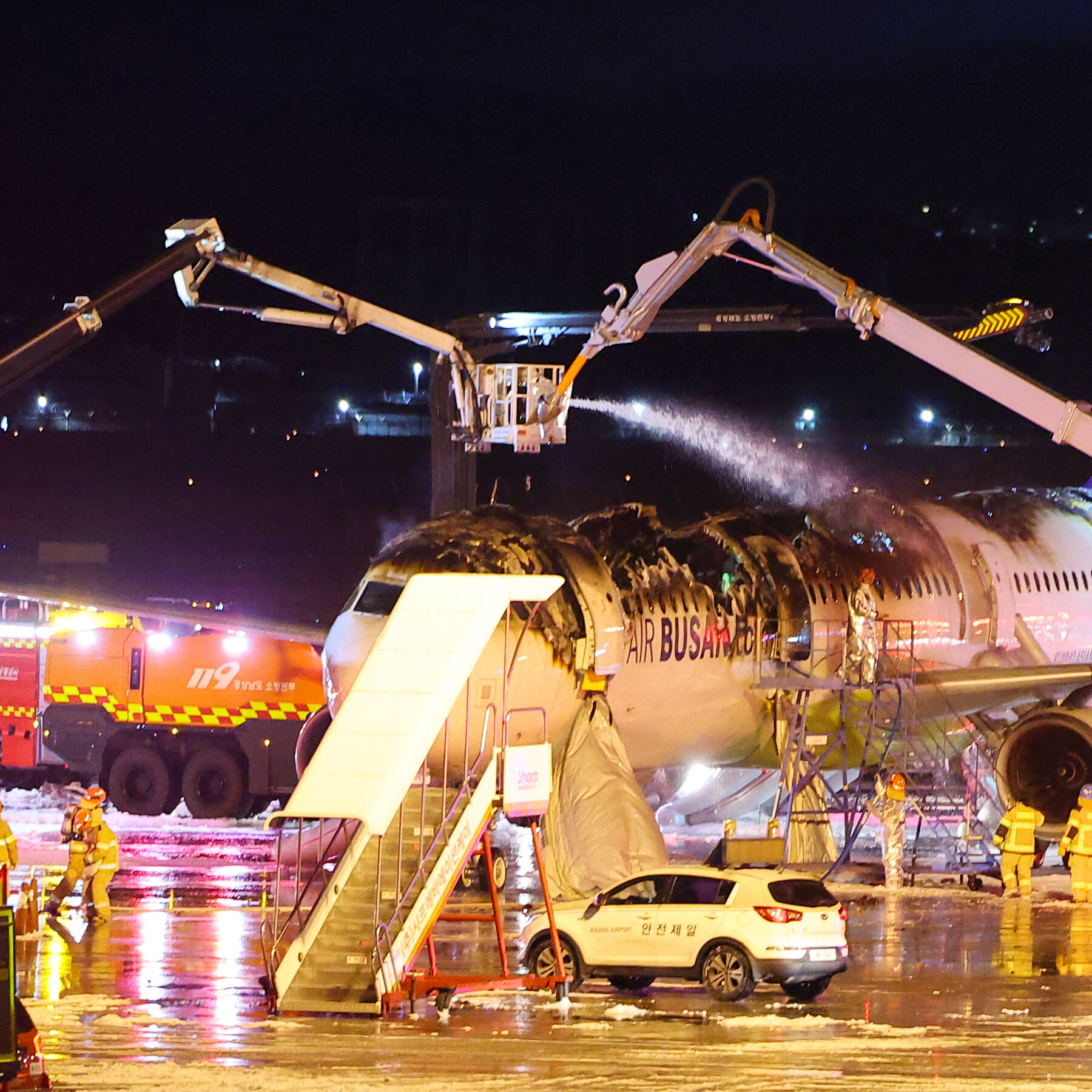 Fire Destroys Air Busan Plane at South Korean Airport