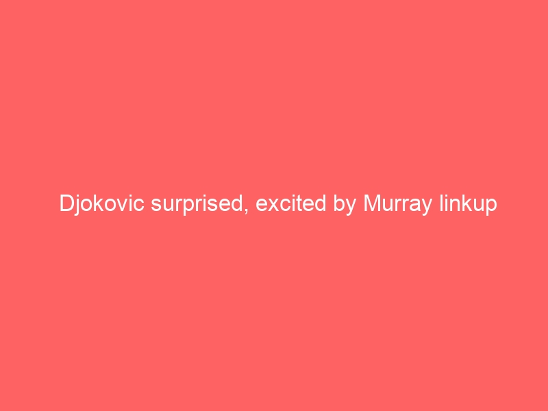 Djokovic surprised, excited by Murray linkup