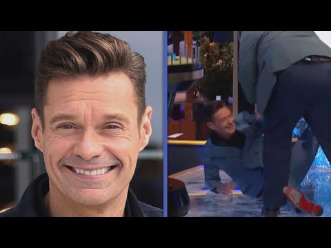 Ryan Seacrest FALLS Celebrating Wheel of Fortune Contestant