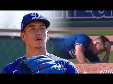 Dodgers Pitcher Bobby Miller KNOCKED DOWN by 106 MPH Baseball Hit to Face