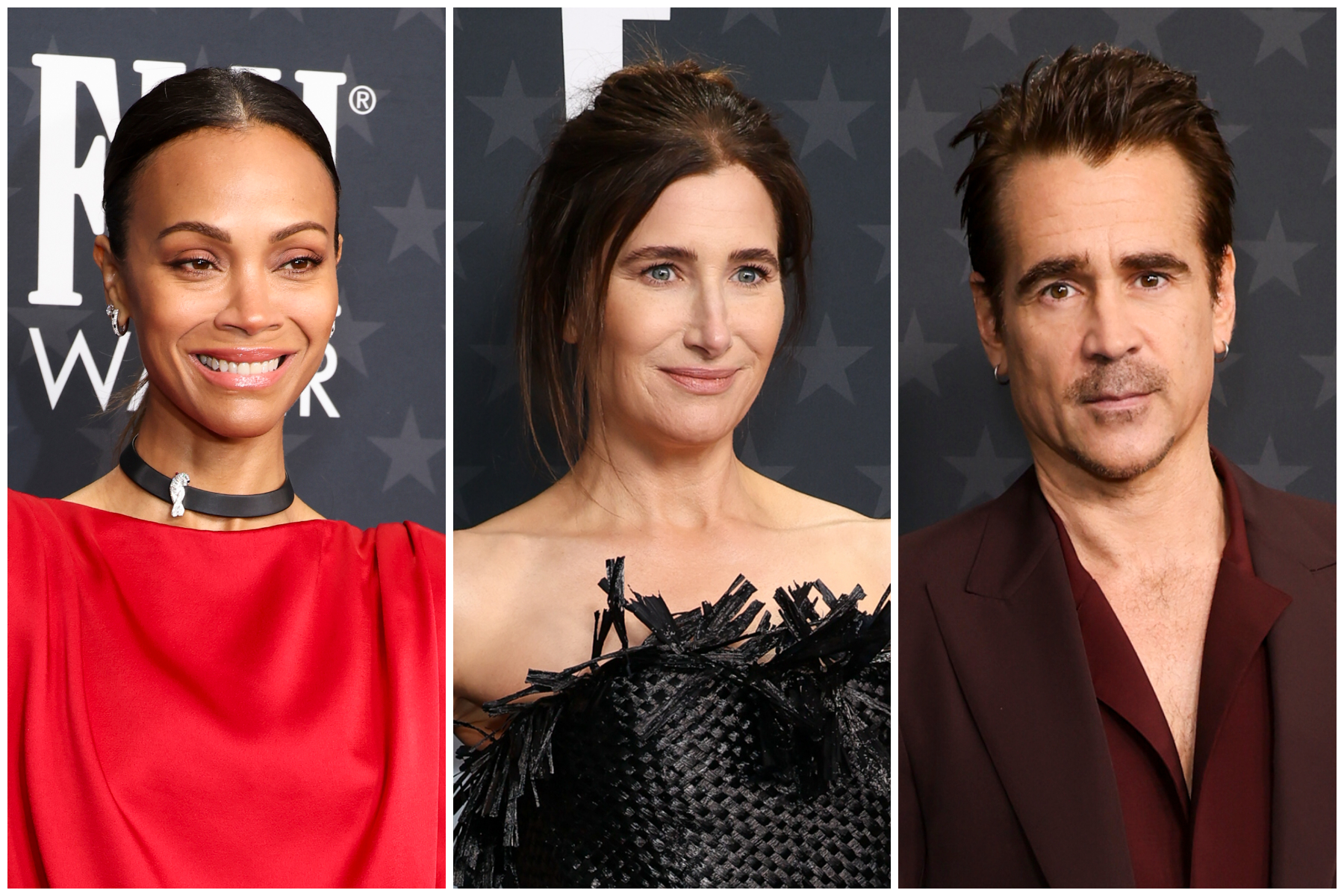 Critics Choice Awards 2025 Red Carpet: Zoe Saldaña, Kathryn Hahn, Colin Farrell and More