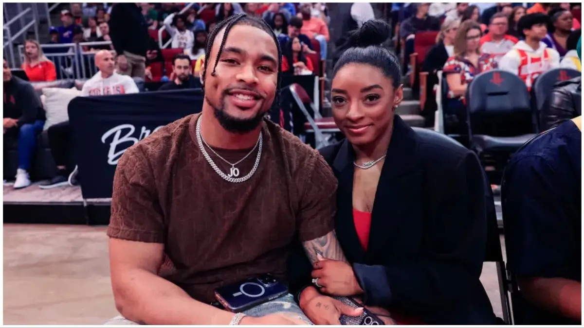 ‘You’re Ok with Your Man Being the Prize?’: Simone Biles’ Husband Jonathan Owens Tags Along for ‘Emotional Support’ as She Buys Her Own Luxury Bags and Fans are Furious